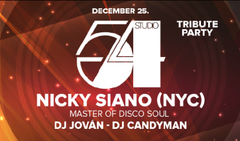 BRKLYN Holiday Festival - Studio54 - Nicky Siano (NYC) Master of Disco Soul