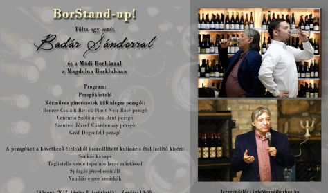 Bor Stand-up -Tölts egy estét Badár Sándorral