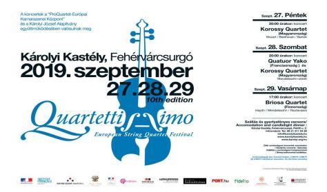 Quartettissimo - Vonósnégyes Fesztivál - Korossy Quartet - Pénteki napijegy