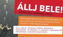 ÁLLJ BELE! Közösségi színházi játék VELÜNK ÉLŐ ERŐSZAK Játszótárs: Járó Zsuzsa