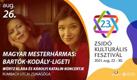 Magyar mesterhármas: Bartók-Kodály-Ligeti - Würtz Klára és Károlyi Katalin koncertje