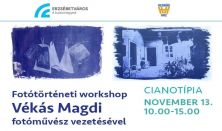 Fotótörténeti workshop Vékás Magdi fotóművész vezetésével - cianotípia
