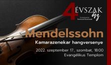 Komolyzenei koncertsorozat 2022 - Mendelssohn Kamarazenekar