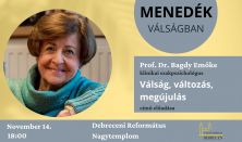 Menedék válságban - Prof. Dr. Bagdy Emőke előadása
