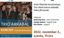 Trio Arrabal koncert a Csányi5 Kávéházában