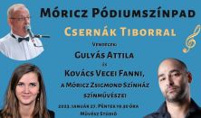Móricz Pódiumszínpad Csernák Tiborral, Kovács Vecei Fannival és Gulyás Attilával