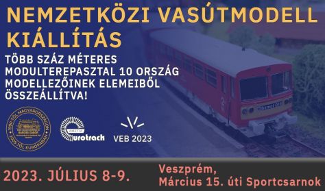 EUROTRACK 2023 Nemzetközi Vasútmodell Kiállítás - 2023. július 9.