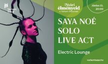 Saya Noé solo live act - Electric Lounge