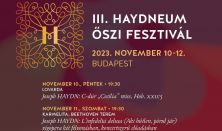 III. Haydneum Őszi Fesztivál - Haydn: C-dúr mise, Hob XXII:5