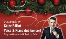 ADVENTI ESTÉK SZOMBATHELY / Gájer Bálint - Voice & Piano duó koncert