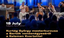 Kurtág György mesterkurzusa a Bartók vonósnégyeséről a Kelemen Kvartettel