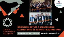 Zsidó Kulturális Fesztivál 2024: Sabbathsong Klezmer Band és Budapest Ragtime Band