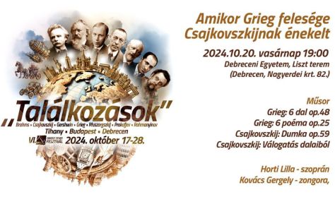 “Amikor Grieg felesége Csajkovszkijnak énekelt” OZF