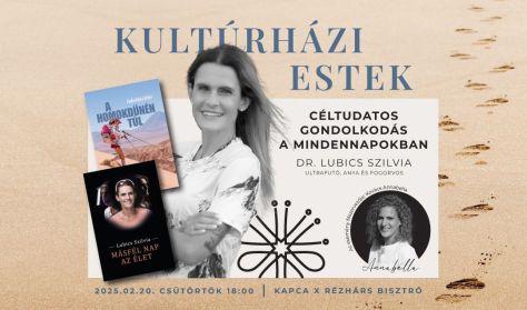 Kultúrházi Estek / Céltudatos gondolkodás a mindennapokban - Dr. Lubics Szilviával