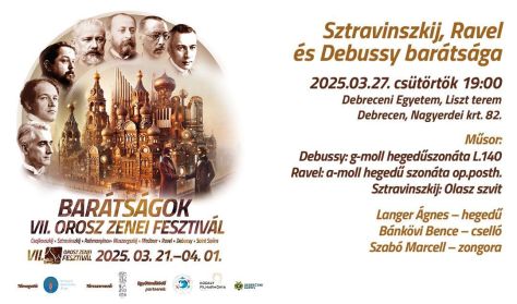 "Barátságok" OZF 2025 -  Sztravinskij, Ravel és Debussy barátsága