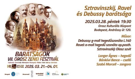 "Barátságok" OZF 2025 - Sztravinszkij, Ravel és Debussy barátsága