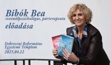 Bibók Bea pszichológus előadása Ellopott gyermekkor