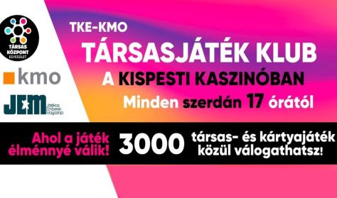 Társasjáték klub - Kispesti Kaszinó - További alk: 09.17, 09.24, 09.26, 09.31.