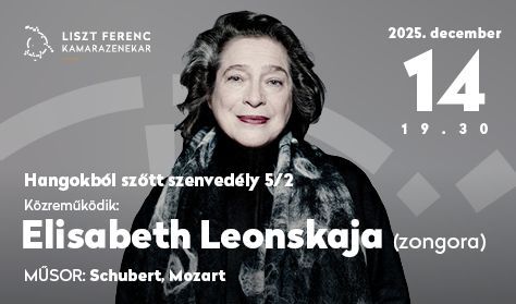 LFKZ Zeneakadémia-bérlet 2025/26 5/2 - Elisabeth Leonskaja (zongora) LFKZ Zeneakadémia-bérlet 2025/26 5/2 - Elisabeth Leonskaja (zongora)