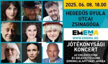 JÓTÉKONYSÁGI KONCERT AZ EMLÉKEZZÜNK ÉS EMLÉKEZTESSÜNK ALAPÍTVÁNY (EMEMA) JAVÁRA