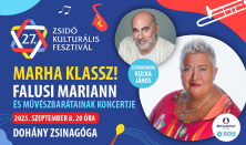 Zsidó Kulturális Fesztivál 2025: „Marha klassz!” - Falusi Mariann és művészbarátainak koncertje