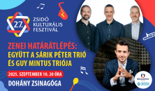 Zsidó Kulturális Fesztivál 2025: Sárik Péter trió és Guy Mintus triója