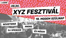 XYZ fesztivál: 19. MODEM-születésnap