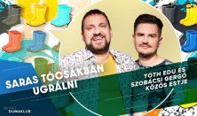 Saras tócsákban ugrálni - Tóth Edu és Szobácsi Gergő pódiumbeszélgetés