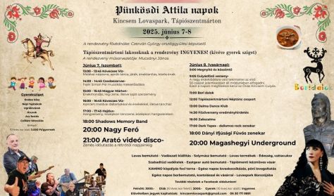 Pünkösdi Attila napok - 2025. június 7-8.