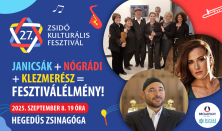 Zsidó Kulturális Fesztivál 2025: Klezmerész+Janicsák+Nógrádi= Fesztiválélmény!