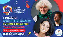 Zsidó Kulturális Fesztivál 2025: Franciás est Müller Péter Sziámival és Csemer Boggie-val