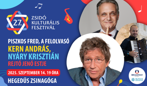 Zsidó Kulturális Fesztivál 2025: Kern András és Nyáry Krisztián: Rejtő Jenő nyomában Zsidó Kulturális Fesztivál 2025: Kern András és Nyáry Krisztián: Rejtő Jenő nyomában