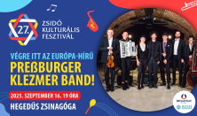 Zsidó Kulturális Fesztivál 2025: Színpadon az Európa-hírű Preßburger Klezmer Band!