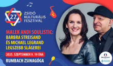 Zsidó Kulturális Fesztivál 2025: Malek Andi Soulistic: Barbra Streisand és Michael Legrand slágerei