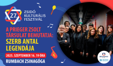 Zsidó Kulturális Fesztivál 2025: A Prieger Zsolt Társulat bemutatja: Szerb Antal legendája