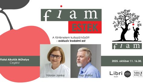 A történelem kulisszái között - exkluzív jótékonysági irodalmi est Fábián Jankával