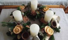 Adventi koszorú- készítő workshop a Guzsalyas Műhellyel