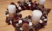 Adventi koszorúkészítés