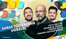 Saras tócsákban ugrálni - Tóth Edu és Szobácsi Gergő: Pódiumbeszélgetés Dr. Zacher Gáborral