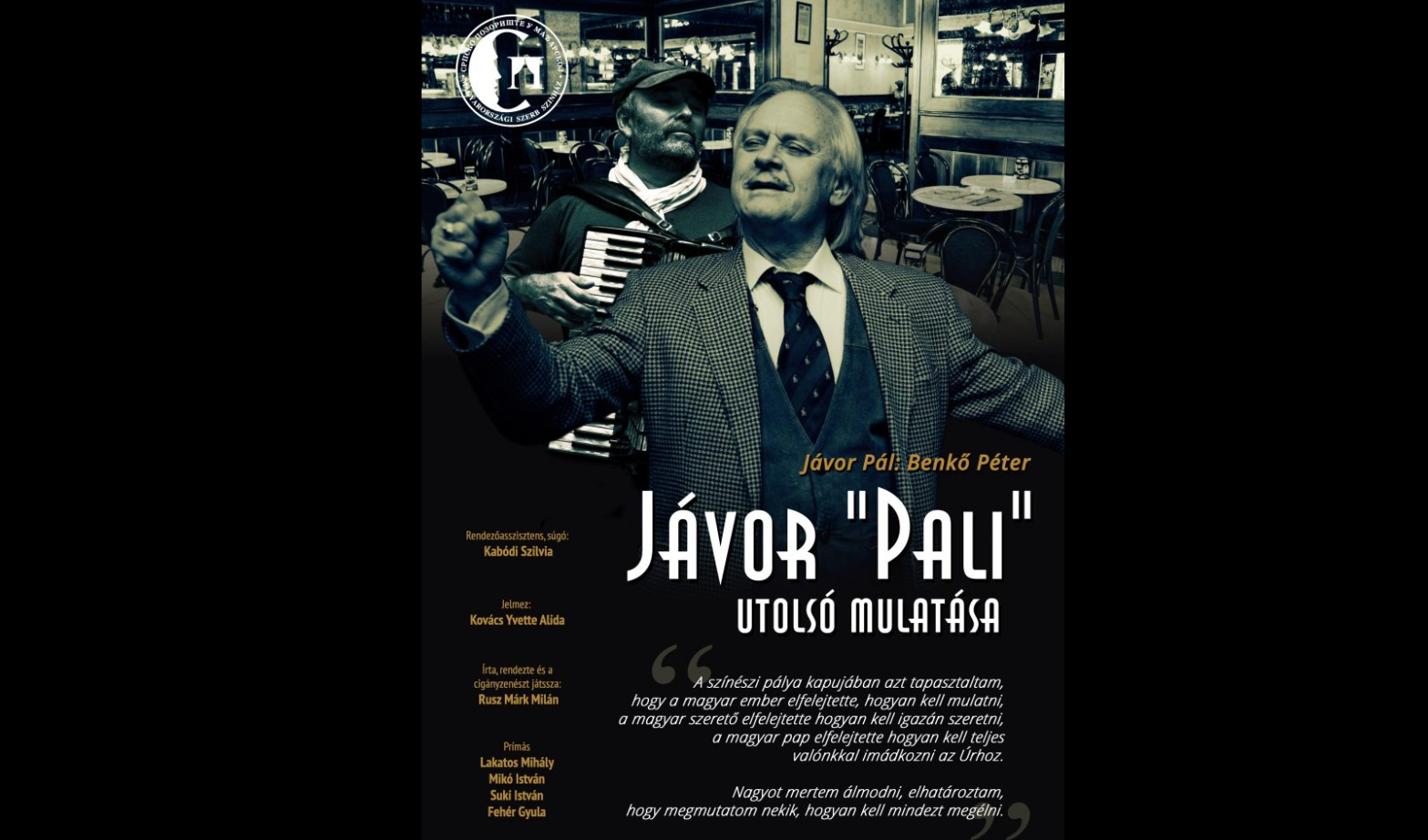 Felnőtt Színház - Jávor Pali utolsó mulatása