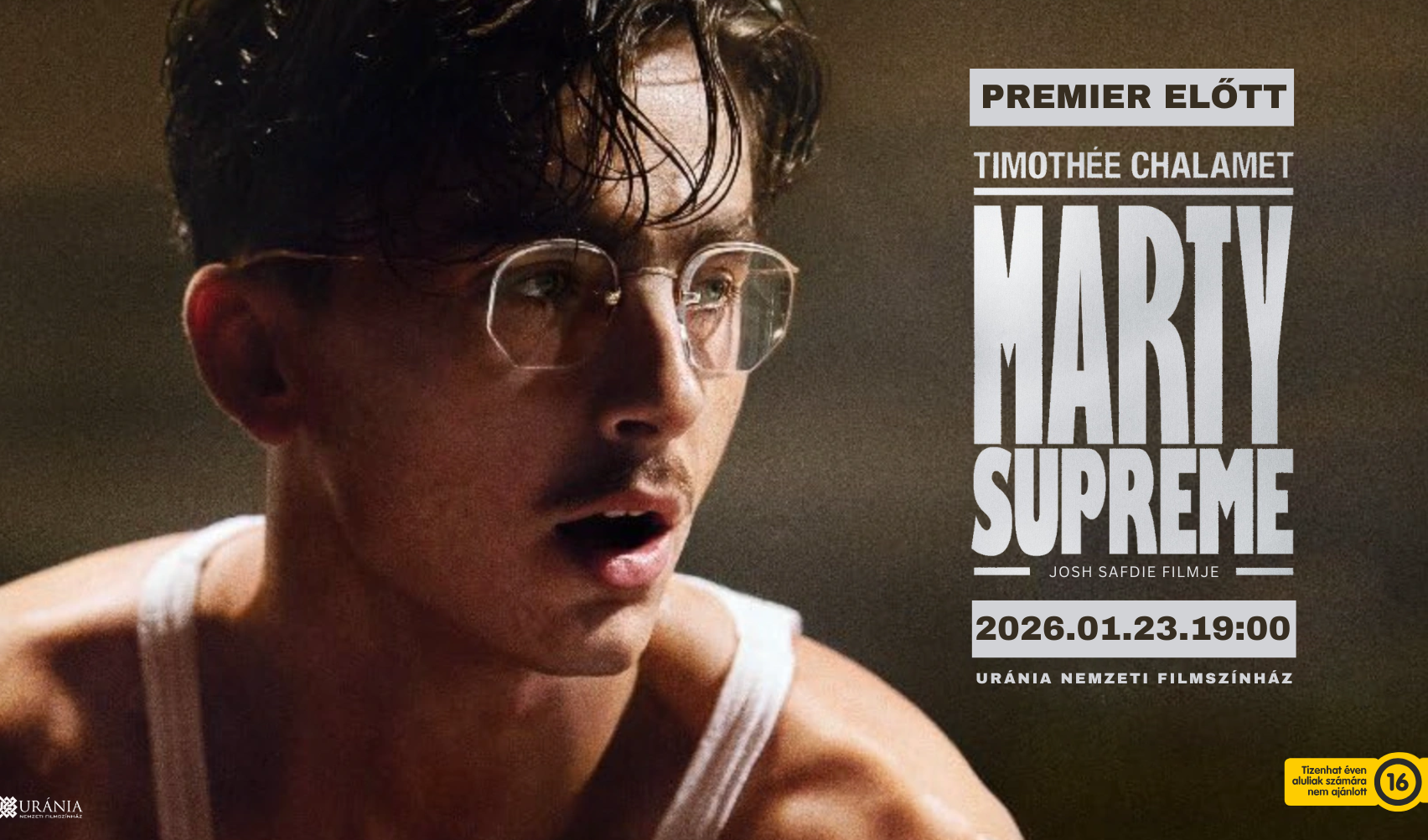 Marty Supreme - premier előtti vetítés